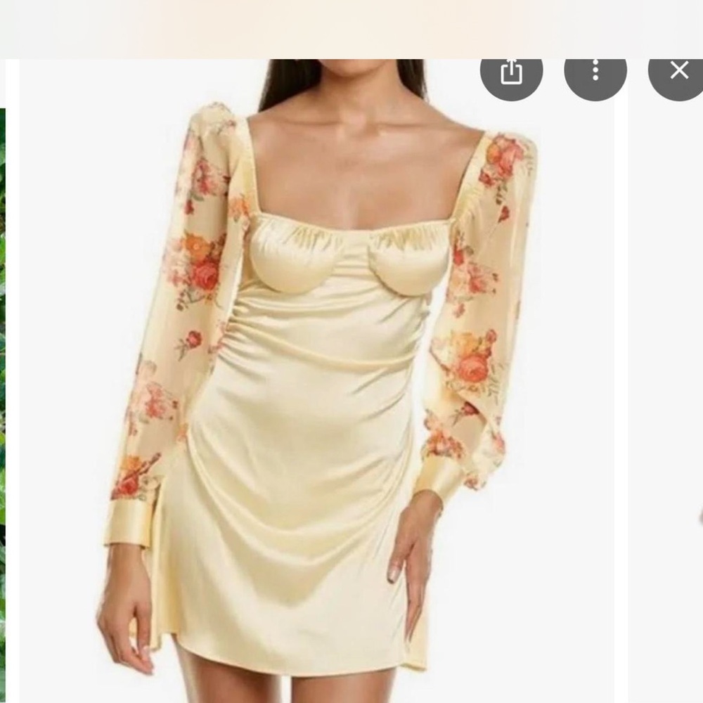 WeWoreWhat Yellow mini dress